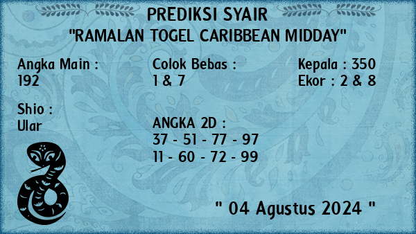 Prediksi Caribbean Midday