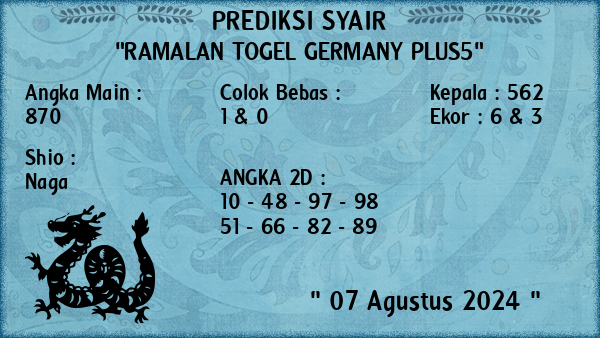 Prediksi Germany Plus5