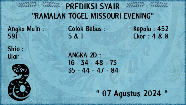 Prediksi Missouri Evening