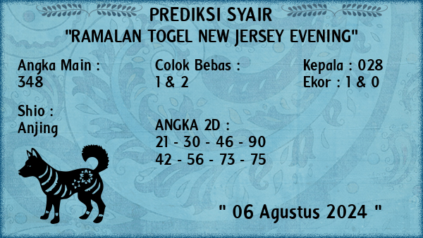 Prediksi New Jersey Evening