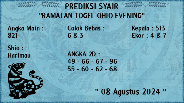 Prediksi Ohio Evening