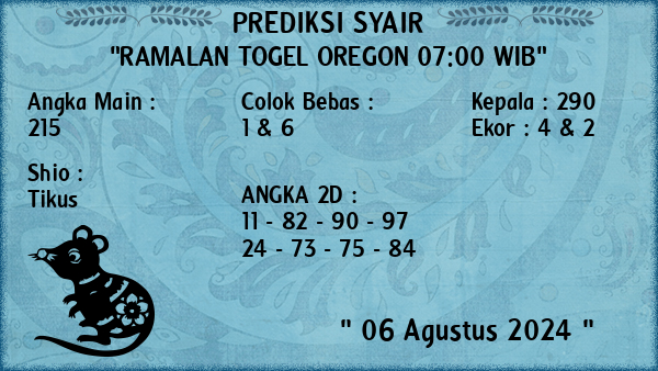 Prediksi Oregon 07:00 WIB