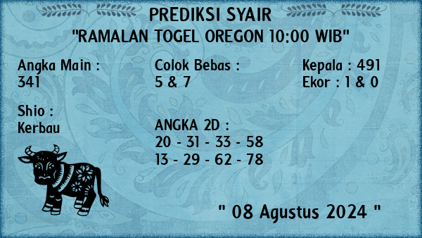 Prediksi Oregon 10:00 WIB