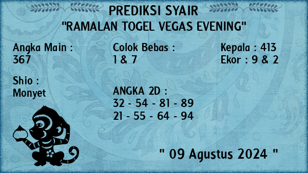 Prediksi Vegas Evening