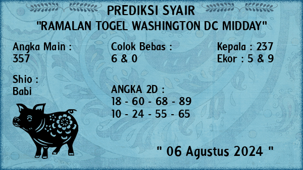 Prediksi Washington Dc Midday